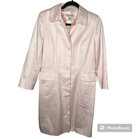 Banana Republic Bubble Gum Pink Midi Length‎ Coat Size medium - Picture 2 of 7